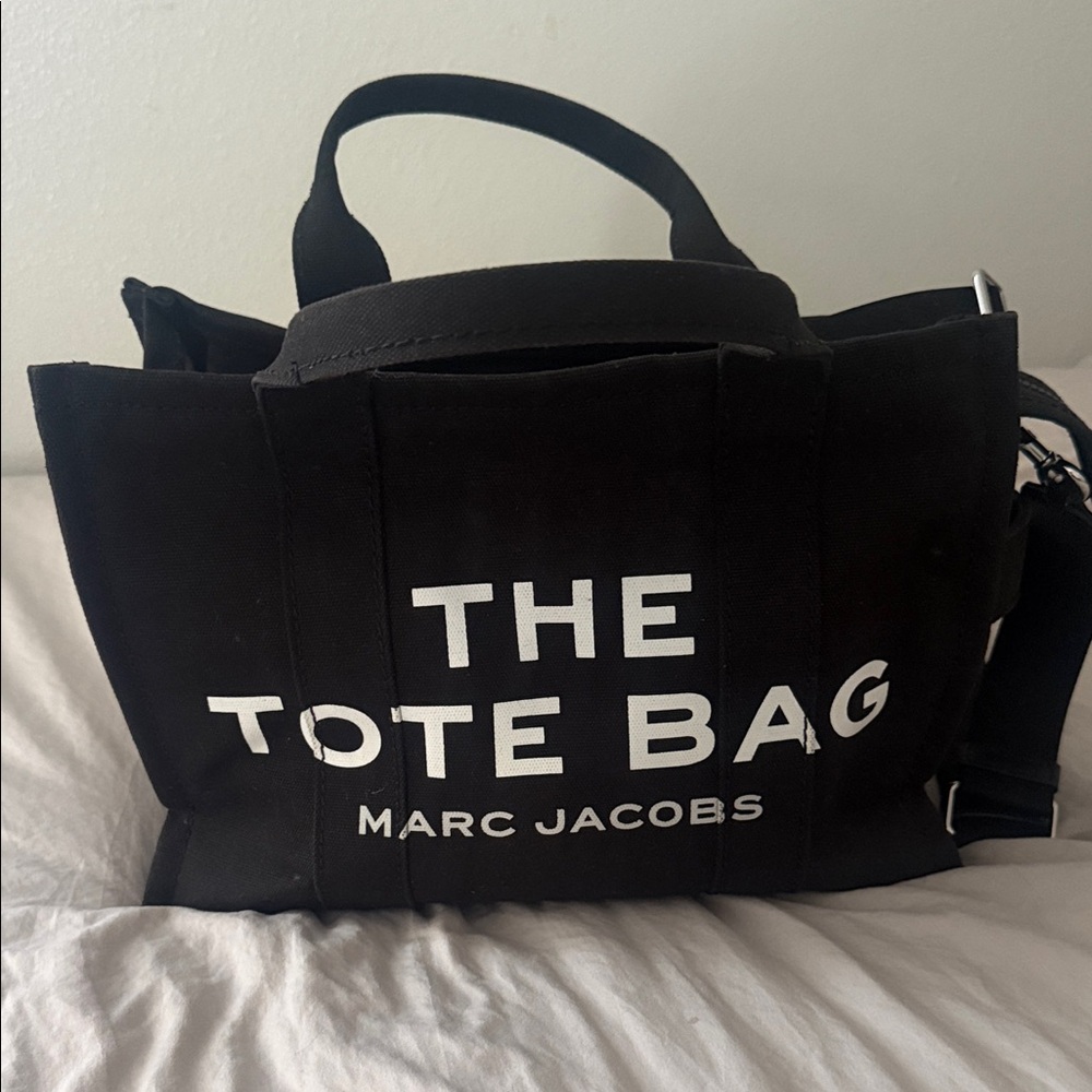 Marc Jacobs Black Canvas Tote Bag